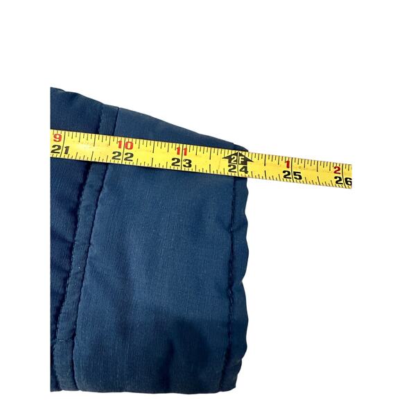 Vtg Eddie Bauer Goose Down Jacket Coat Snaps Puffer Snaps Chambray Blue Shacket - Picture 11 of 14